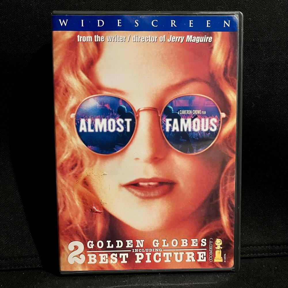 Almost Famous (Widescreen Edition) DVD - 2000 Cameron Crowe‎ Film - Kate Hudson